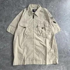 【CONVERSE】コンバース（M）ジップアップシャツ＊ナイロン＊胸ポケット＊