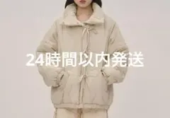 loin nuit ロワンニュイ ribbon padding blouson