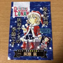 名探偵コナンカード 灰原哀 サンデー 付録 PR プロモ サンタ 未開封