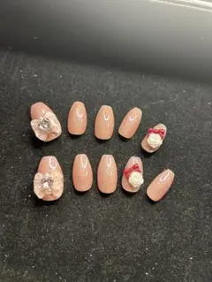 現品 ワンホンネイルチップ 囲みネイル