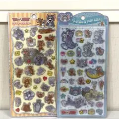 プチドロップステッカー うるちゅるシール トムとジェリー2枚セット【正規品】