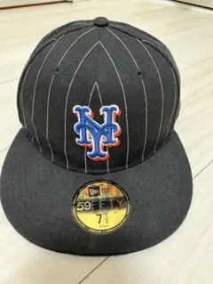 ニューエラ メッツ 59FIFTY キャップ 7 1/2 ブラック 美品