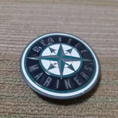 訳あり　MLB シアトル・マリナーズ　ベルト　バックル　錆びあり