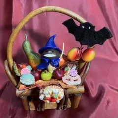なめこのハロウィン装飾ジオラマ