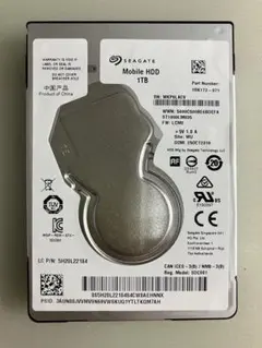 2.5インチ　HDD 1TB Seagate Mobile