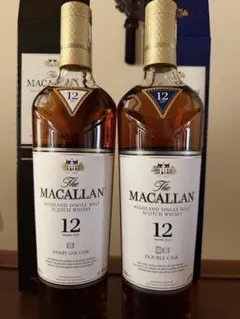 マッカラン12年　シェリーオーク、ダブルカスク　2本セット　ウイスキー