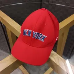 NIKE キャップ レッド NEW YORK NYロゴ(ヤンキースロゴ) 刺繍