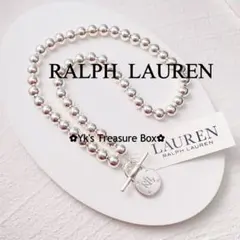 G535/RALPH LAUREN/希少色/南京錠シルバービーディドネックレスのサムネイル