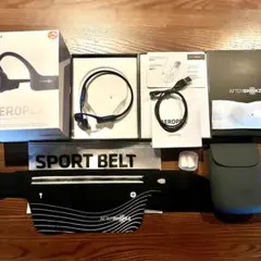 AFTERSHOKZ AEROPX 骨伝導イヤホン スポーツベルト・ケース付き