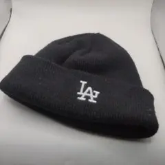 ◆3130 ロサンゼルスドジャース　ニットキャップ　ブラック　キッズ