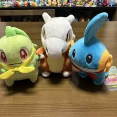 新品】ポケモンセンター ポケモンドール ミジュマル&ポカブ&ツタージャ