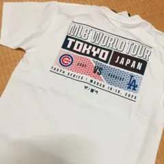 MLB 東京シリーズ Tシャツ ドジャース カブス ホワイト 白 Mサイズ