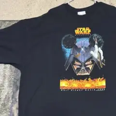 ヴィンテージ　ディズニー　スターウォーズ　ミッキー　ミニー　ルーク　Tシャツ　灰 ヴィンテージ ディズニー スターウォーズ ミッキー ミニー