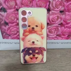 子犬デザイン スマートフォンケース