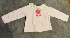 jacadi ジャカディ　衿付Tシャツ　チューリップ　ピンク　24M 88cm