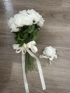 造花ブーケ ブートニア