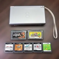 Nintendo DS Lite シルバー本体 充電器&ソフト7本付き