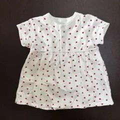 ハート柄　ワンピース　プチバトー　6m/67cm