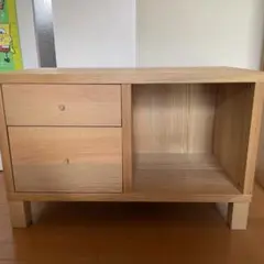 【廃盤品】IKEA TRABY トレービー １×２マス 引き出し２段 脚つきのサムネイル