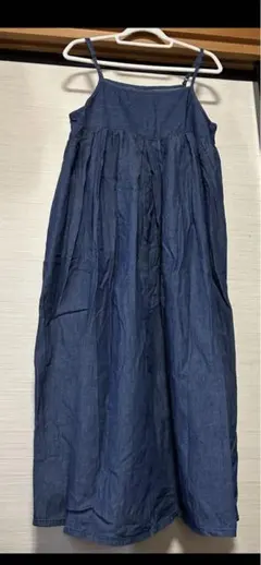 デニム　ロングワンピース