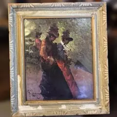 杉本喜久雄 油彩画 山崎豊子 - メルカリ