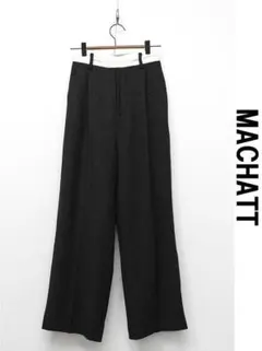 美品 MACHATT マチャット ギンガムチェック ワイドパンツ イージー