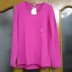 り*ん様 【UNIQLO 】新品未使用タグ付き　カシミヤロールエッジニット　 L