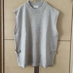 tsukuru&Lin ニットベスト　ベージュ