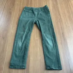 UNIQLO オリーブグリーン ストレートパンツ 110cm