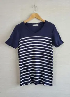 ディーホリックVネックボーダー半袖Tシャツ☆ボーダー☆おしゃれ☆大人気☆送料無料のサムネイル