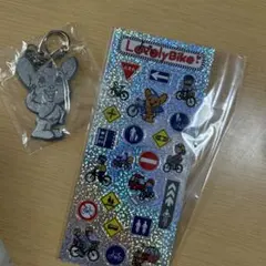 銀色ピーポくん反射板とステッカーセットのサムネイル
