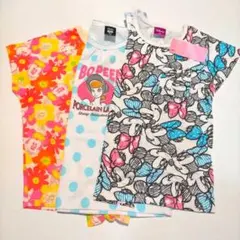 新品 Tシャツ 3点セット 130 まとめ売り キッズ ディズニー 女の子
