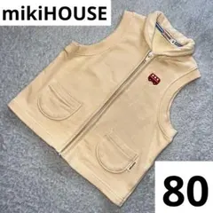 ベスト　80 ミキハウス　車　mikiHOUSE ジップアップ