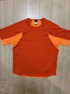Nike DRI-FIT オレンジ ランニングシャツ