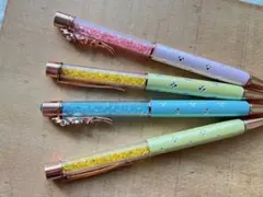訳あり　　ビーズ　ボールペン　4本セット
