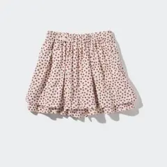 ユニクロ キッズ GIRLS レーヨンフラワーミニスコート