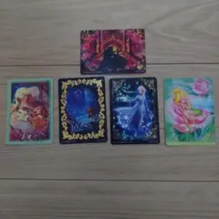 ぽ*と様 ディズニープリンセス カードセット 5枚