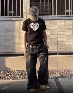 Asapmode ワイドレッグ デニムパンツ - メルカリ
