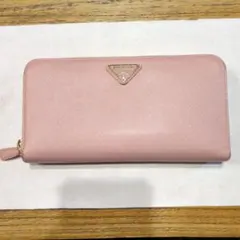 PRADA プラダ サフィアーノ ジップアラウンド長財布 ピンク