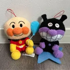 【アンパンマン】ぬいぐるみ2種セット アンパンマン＆バイキンマン