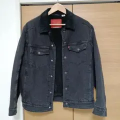 Levi's Premium ボア デニムジャケット ブラック