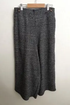しまむら　ワイドパンツ　タグ付き　　チェック 　M
