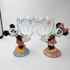 東京ディズニーランド　ミッキー　ミニー　ワイングラス　ペア　希少