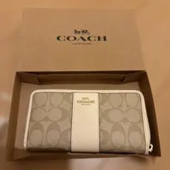 @*✨様 COACH ロゴ入り 長財布 ベージュ
