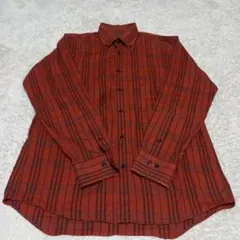 BURBERRY LONDON チェック柄 長袖シャツ レッド Lのサムネイル