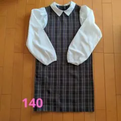 GREEN LABEL RELAXING チェック柄ワンピース 140