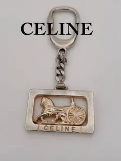 セリーヌ　CELINE キーホルダー　キーリング　ヴィンテージ　馬車のサムネイル