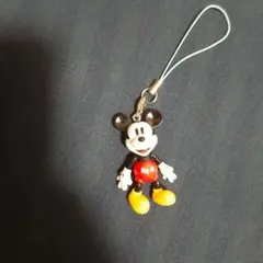 平成レトロ　当時物　レア　ディズニー　手足が動くミッキーマウス ストラップ