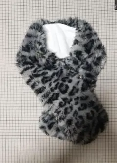 レオパード柄のマフラー