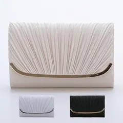 パーティーバッグ 2WAY クラッチバッグ ショルダーバッグ 結婚式 ベージュ